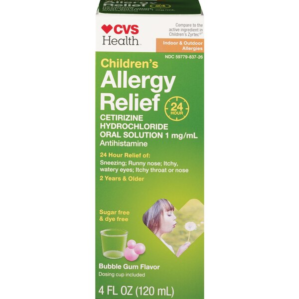 CVS Health Children's 24HR Allergy Relief Cetirizine HCl Oral Antihistamine