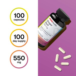 CVS Health Ginger Root Capsules, 100 CT
