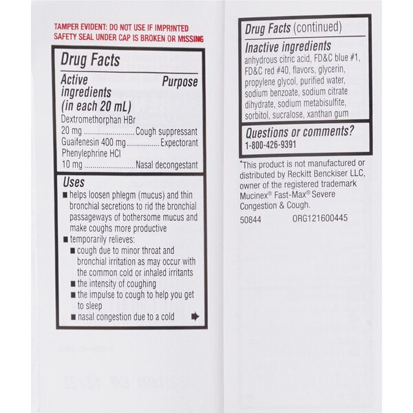CVS Health Maximum Strength Severe Cough & Congestion Relief Liquid, 6 OZ
