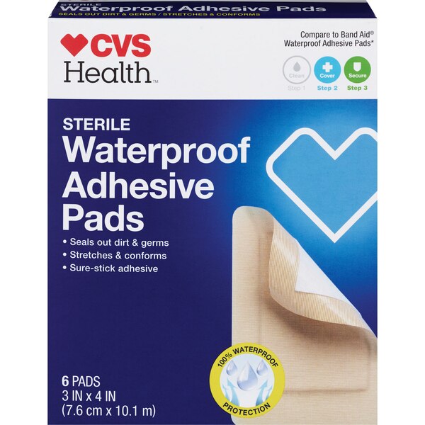 CVS Health - Apósitos adhesivos esterilizados resistentes al agua