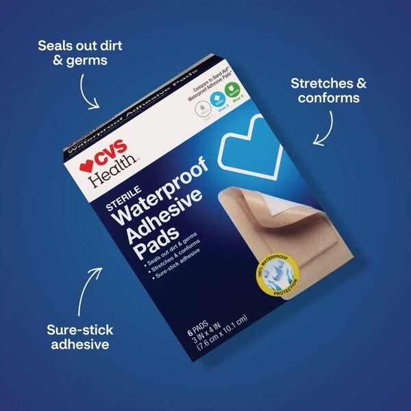 CVS Health Sterile Waterproof Adhesive Pads