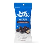 Well Market Thinly Dipped Dark Chocolate Peanuts, 4 oz, thumbnail image
