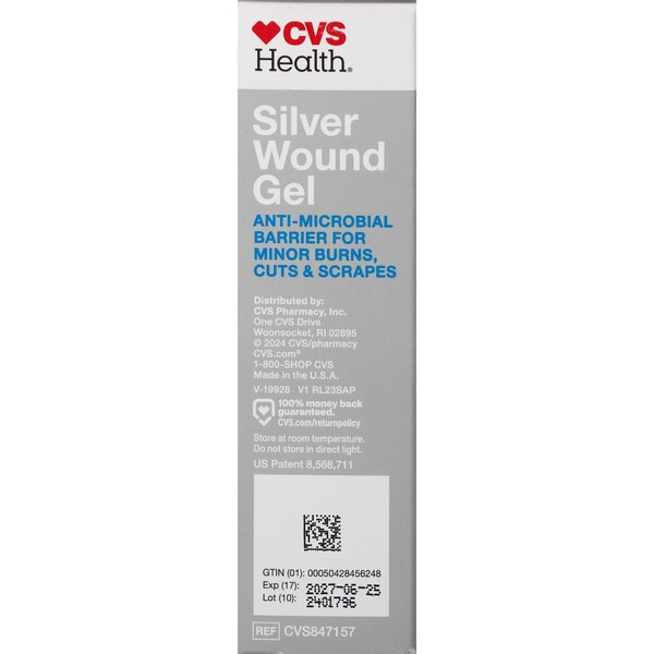 CVS Health Silver Wound Gel, 1.5 OZ