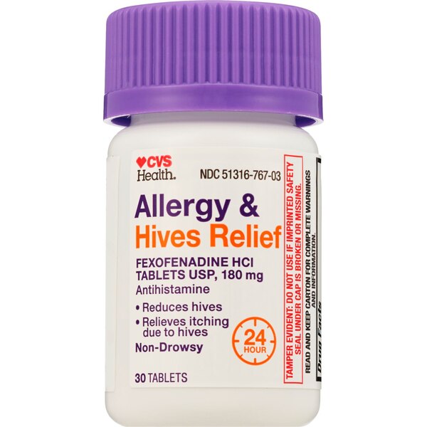 CVS Health Allergy & Hives Relief Tablets, 30 CT