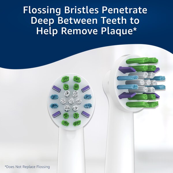 CVS Health EasyFlex Flossing Antibacterial Replacement Brush Heads, 3 CT