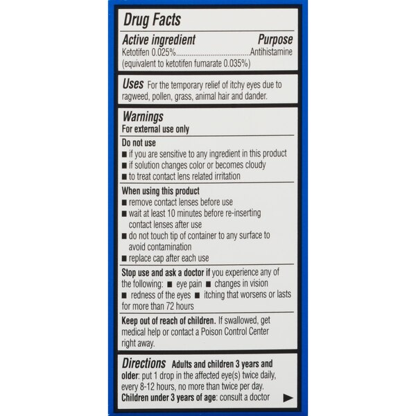 CVS Health 12 Hour Antihistamine Allergy Relief Eye Drops, 0.34 FL OZ