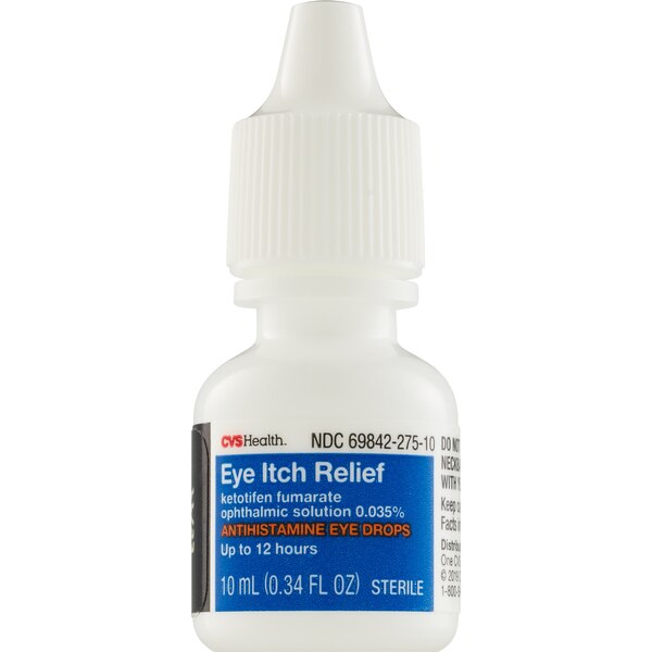 CVS Health 12 Hour Antihistamine Allergy Relief Eye Drops, 0.34 FL OZ