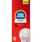 Total Home Tall Kitchen Trash Bags, White, 38 ct, thumbnail image
