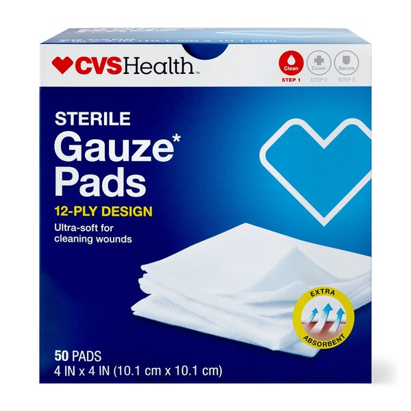 CVS Health - Almohadillas de gasa esterilizada
