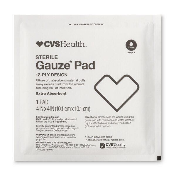 CVS Health - Almohadillas de gasa esterilizada