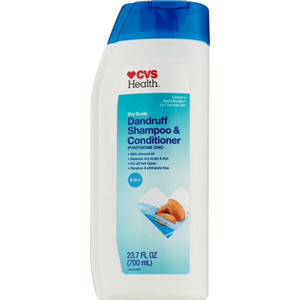 CVS Dandruff 2-in-1 Shampoo & Conditioner, Dry Scalp, 23.7 OZ