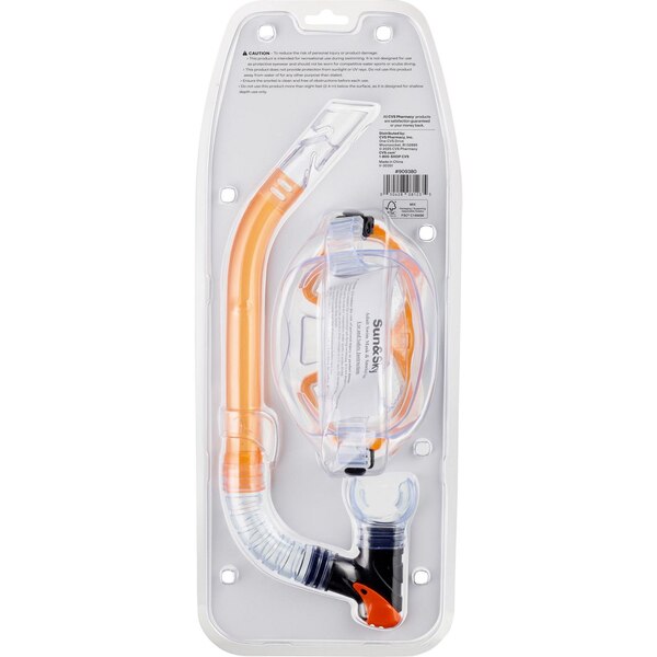 Sun & Sky Adult Swim Mask & Snorkel Set