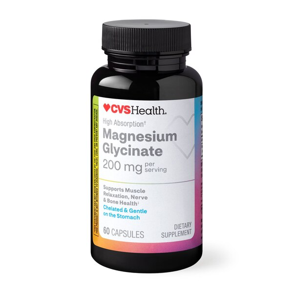 CVS Health Magnesium Glycinate 200mg, 60 CT