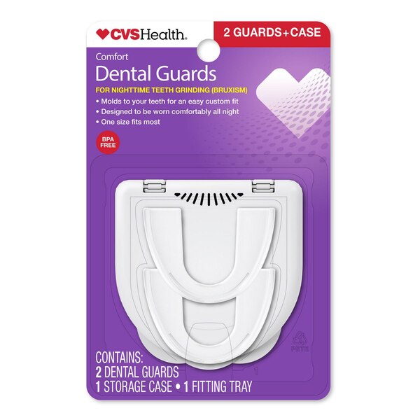 CVS Health Comfort Dental Guard for Nighttime Teeth Grinding, 2 CT