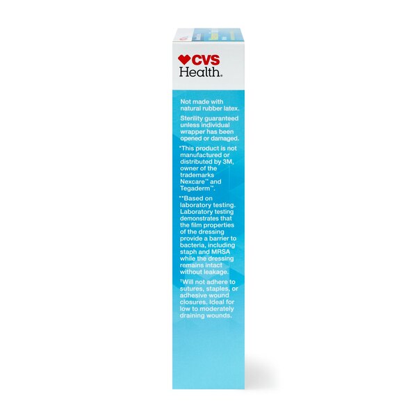 CVS Heath Waterproof Transparent Dressings with Pad, 5 CT