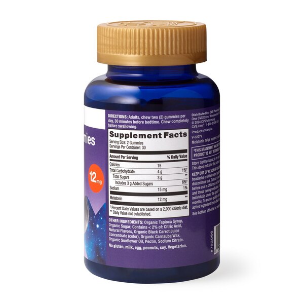 CVS Health Melatonin Gummies 12mg, Strawberry, 60 CT