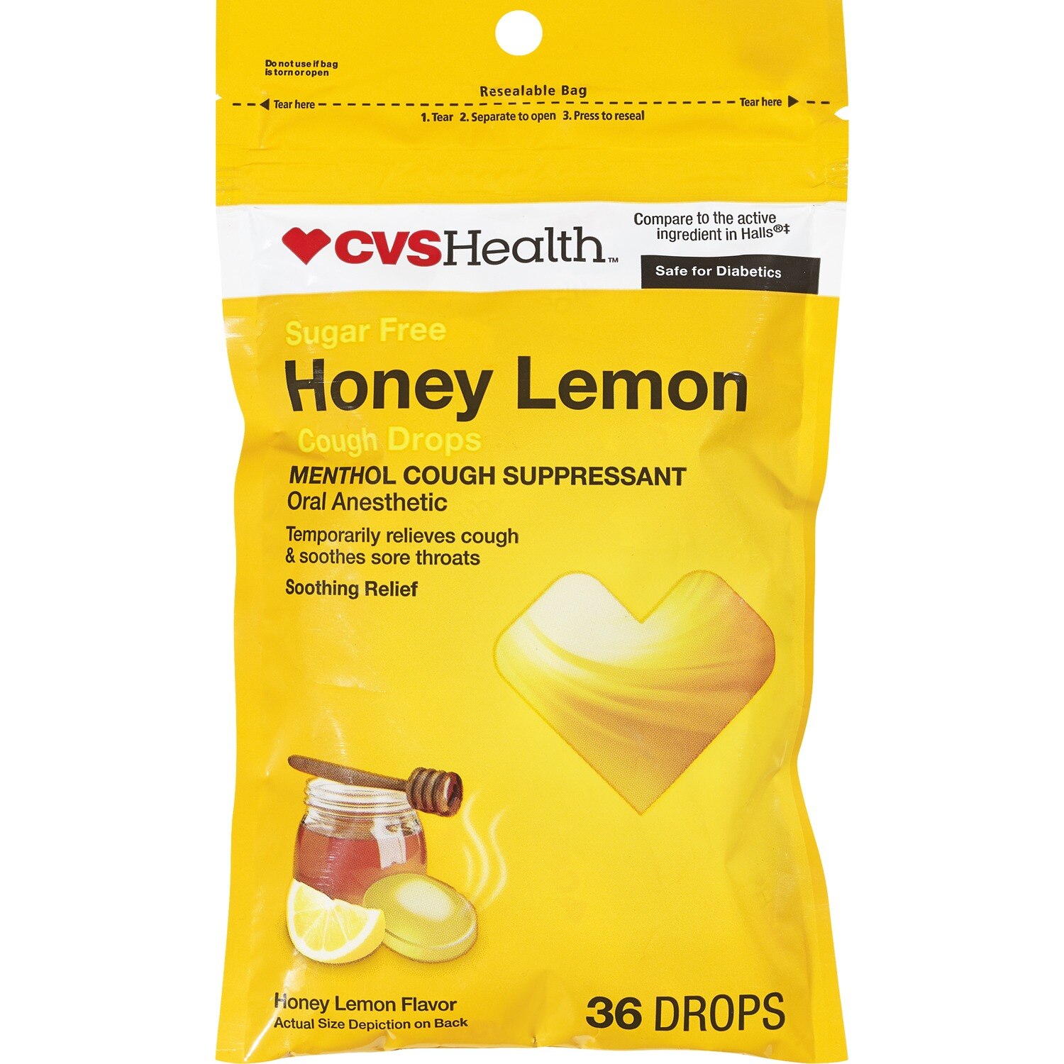CVS Health Sugar Free Honey Lemon Cough Drops Pick Up In Store TODAY