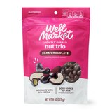 Well Market Lightly Dipped Dark Chocolate Nut Trio, 8 oz, thumbnail image 1 of 3