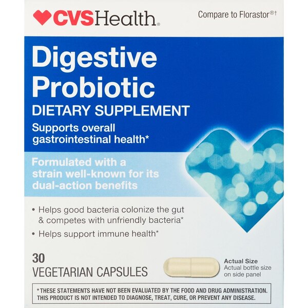 CVS Health Digestive Probiotic Capsules, 30 CT