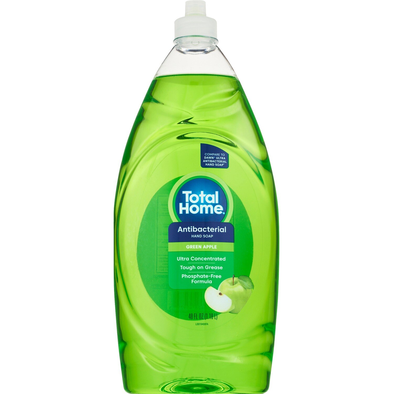 Total Home Antibacterial Hand Soap, Green Apple, 40 OZ