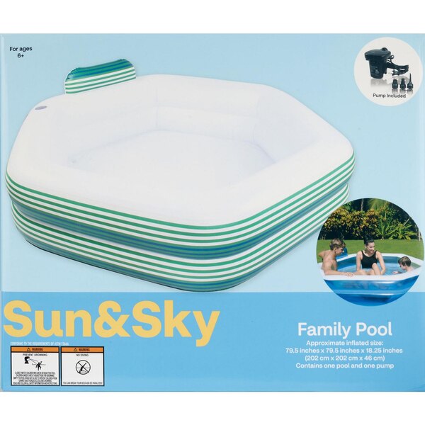 Sun & Sky Family Pool with Pump