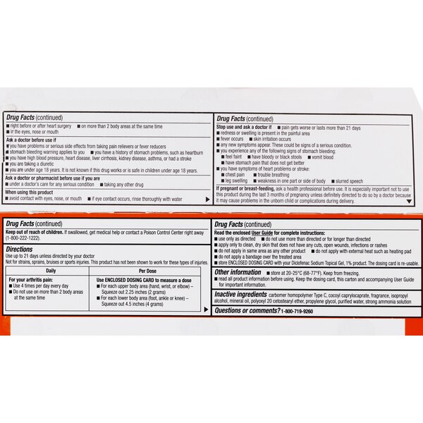 CVS Health Arthritis Pain Relief Diclofenac Gel