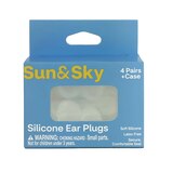 Sun & Sky Swimming Silicone Ear Plugs, 4 pr, thumbnail image