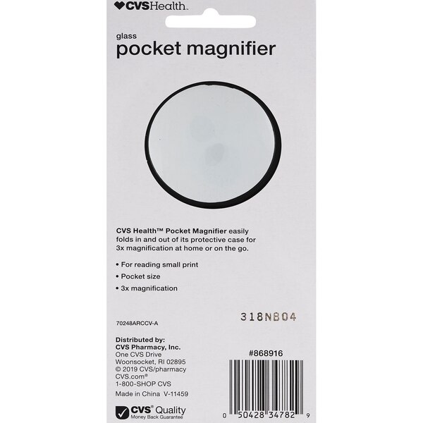 CVS Health Glass Pocket Magnifier