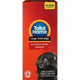 Total Home Large Trash Bags, Black, 25 ct, thumbnail image