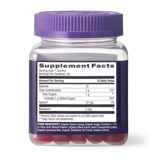 CVS Health Melatonin Gummies 5mg, Strawberry, 60 CT
