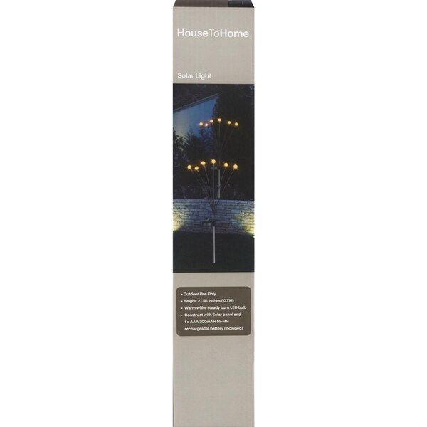 House To Home LED Solar Firefly Stake Light, 27.56 in