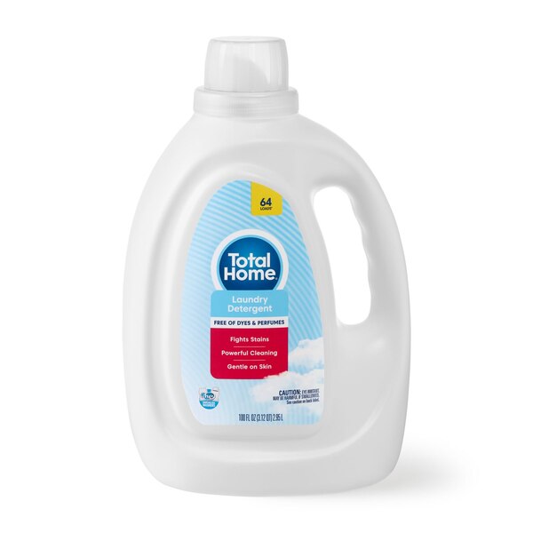 Total Home Free & Clear Laundry Detergent, 100 oz