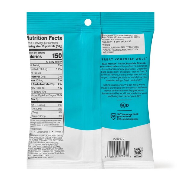 Well Market, Milk Chocolate Covered Pretzels, 6 oz