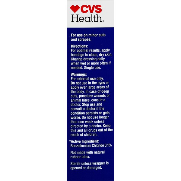 CVS Health Flexible Fabric Anti-Bacterial Bandages, Assorted Sizes