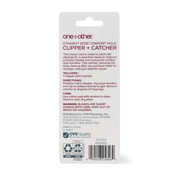 one+other Straight Edge Comfort Hold Clipper & Catcher