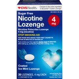 CVS Health Nicotine Lozenges 4mg, Coated Ice Mint, 20 CT, thumbnail image