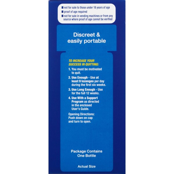 CVS Health Nicotine Lozenges 4mg, Coated Ice Mint, 20 CT