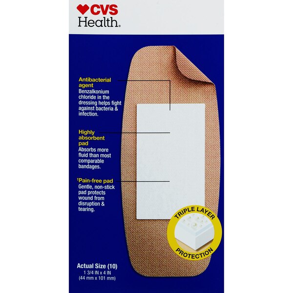CVS Health Heavy Duty Fabric Anti-Bacterial Bandages