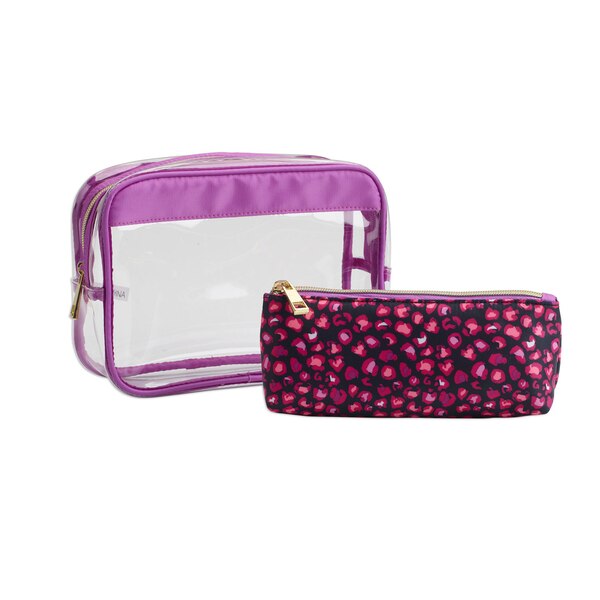 Pop-Arazzi Toiletry Bag, Clear, 2 CT