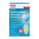 CVS Health Waterproof Hydrocolloid Blemish Patches, 12 CT, thumbnail image