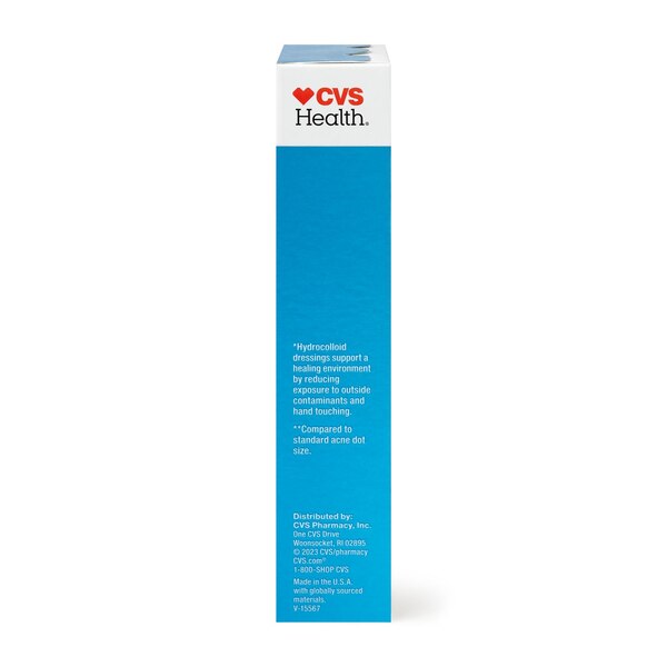 CVS Health Waterproof Hydrocolloid Blemish Patches, 12 CT