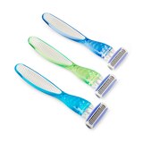 CVS Beauty Women's 4 Blade Disposable Razors, 3 CT, thumbnail image 3 of 7