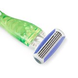 CVS Beauty Women's 4 Blade Disposable Razors, 3 CT, thumbnail image 4 of 7