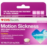 CVS Health Motion Sickness Fast Melting Tablets, 12 CT, thumbnail image