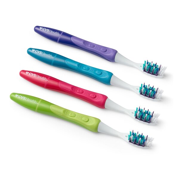 CVS Health Pulse Clean Toothbrush, Medium Bristle, 2 CT