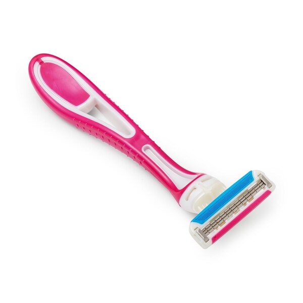 CVS Beauty Women's 3 Blade Disposable Razors for Sensitive Skin, 4 CT