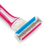 CVS Beauty Women's 3 Blade Disposable Razors for Sensitive Skin, 4 CT, thumbnail image 5 of 6