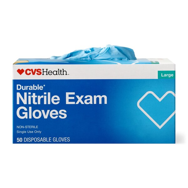 CVS Health - Guantes de nitrilo duraderos para uso médico