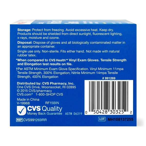 CVS Health - Guantes de nitrilo duraderos para uso médico