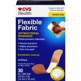 CVS Health Flexible Fabric Anti-Bacterial Bandages, thumbnail image
